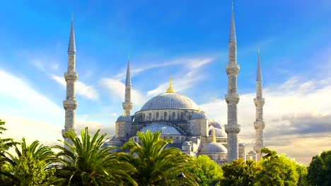 Cinemagramm---Sultan-Ahmed-Moschee-(Blaue-Moschee),-Istanbul,-Türkei.