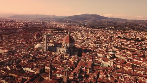 Aerial-drone-footage-video---panoramic-view-of-Florence