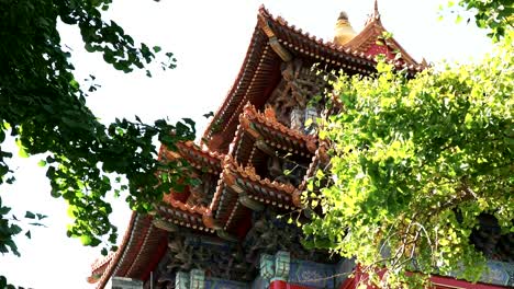 Schuss-von-einem-Turm-in-der-Verbotenen-Stadt,-Peking-hautnah