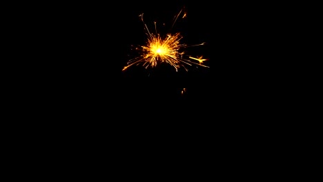 Sparkler-isolated-on-black-background