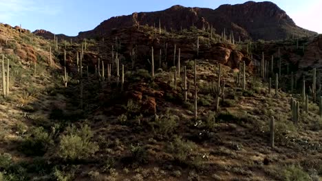 Imágenes-de-Desert-Mountain-Pass-Drone---Sunrise-vista