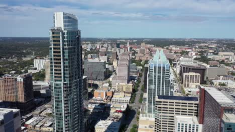 Aerial-of-Downtown-Austin,-Texas