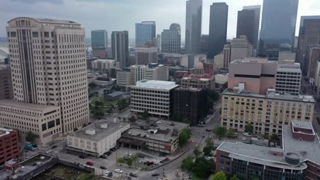 Aerial-of-Downtown-Houston,-Texas