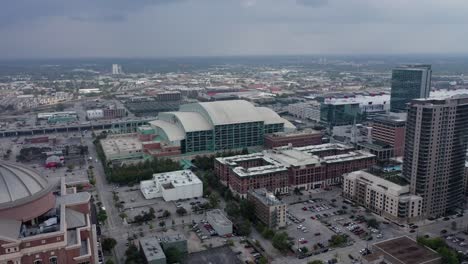 Aéreas-del-centro-de-Houston,-Texas