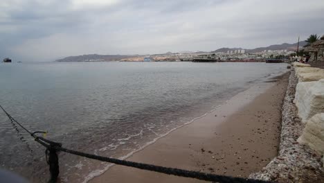 View-from-central-public-beach-om-the-Red-Sea-in-Eialt