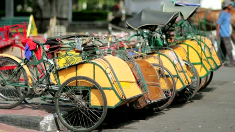 transportation-with-cyclo-in-indonesia