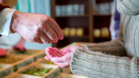 Seller-picking-up-some-lavender