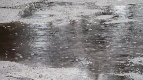 Lluvia-de-goteo-hasta-el-puddles.-Gotas-de-lluvia