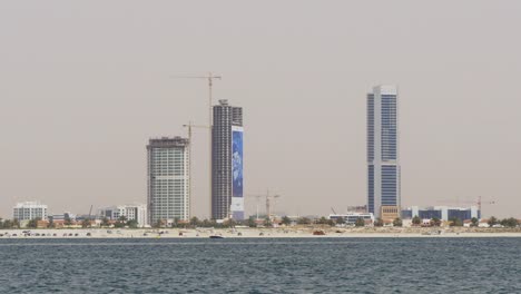 dubai-city-beach-bay-hotel-building-construction-4k-uae