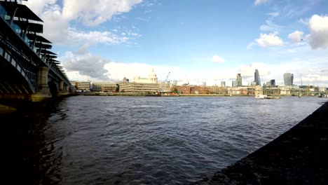 Themse,-Blackfriars-Bridge,-Zeitraffer,-London