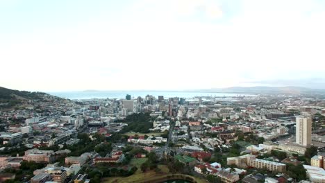 aerial-back-sweep-pan---downtown-to-lions-head