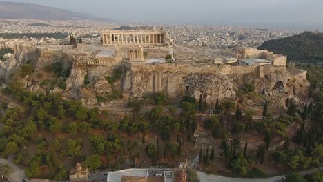 4K-Drohne-Schuss-von-Akropolis