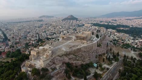 Drone-Shot-Of-Acropolis