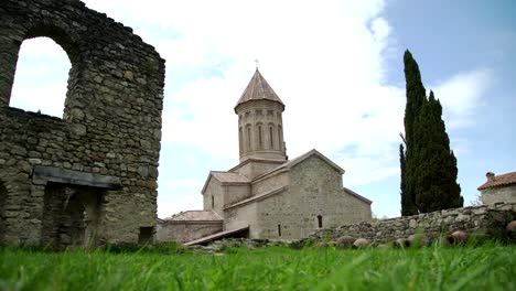 Antiken-georgischen-Kloster-Ikalto-in-Georgien