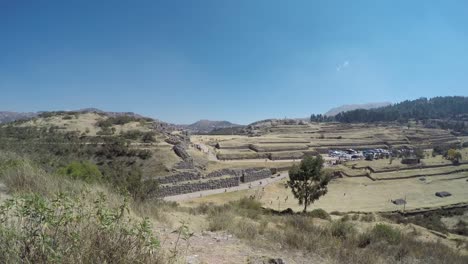 Sacsayhuaman-ruins,-Cusco,-time-lapse-video