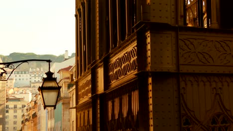 Elevador-de-Santa-Justa,-Lisbon,-Portugal