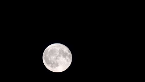 Full-moon-in-the-night-sky-after-sunset-during-a-september-evening.