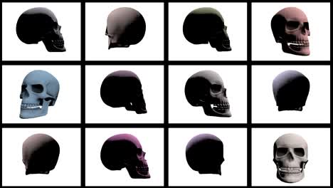 Abstracta-fondo-Halloween-miedo-cráneo-Multi-Video-wall-9