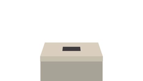 Stimmzettel-voting-Box,-Demokratie-Konzept-Schleife-im-gonna