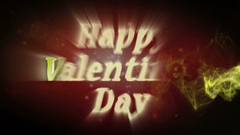 Happy-Valentine's-Day-Text-in-Particles,-4k