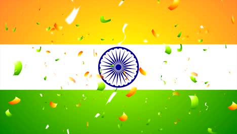 Bright-confetti-on-Indian-flag-motion-background