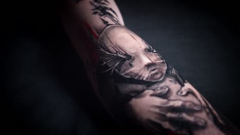 4k-Horror-Tattoo-Close-up--Dolly