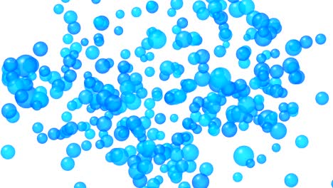 Blue-translucent-bubbles-explosion.-Alpha-channel,-4K