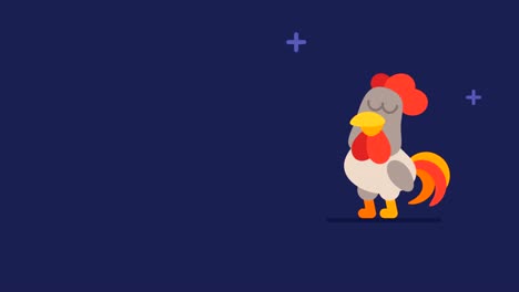 Rooster-and-Flickering-Stars-Funny-Animal-Character-Chinese-Horoscope