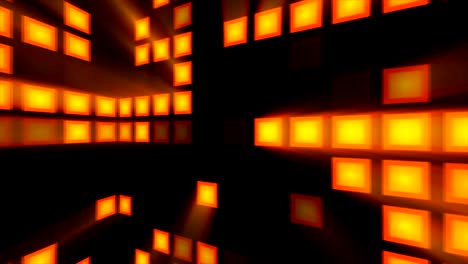 Abstract-background-with-orange-disco-room.-3d-rendering