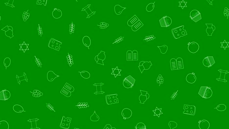 Shavuot-holiday-flat-design-animation-background-with-traditional-outline-icon-symbols