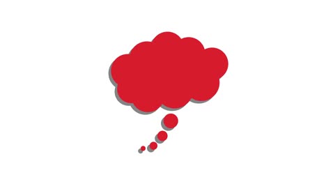Gedanke-Blase-Symbol-Konzept-von-Gedanken,-Ideen-und-Innovation-rot-weiß