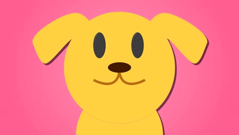 cute-cartoon-close-up-of-dog-golden-labrador-loop