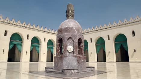 Nahaufnahme-von-der-Brunnen-al-Hakim-Moschee-in-Kairo,-Ägypten