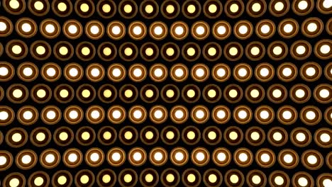 Lights-flashing-wall-round-bulbs-pattern-rotation-stage-wood-background-vj-loop