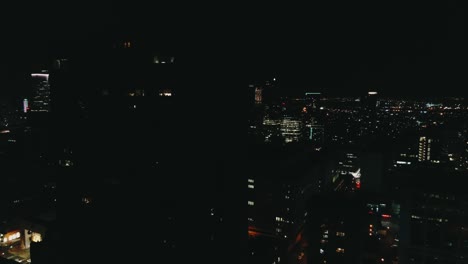 Aerial-footage-of-Montreal-Canada-by-night