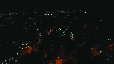 Aerial-footage-of-Montreal-Canada-by-night