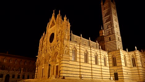 Cathédrale-de-Sienne---lapso-de-tiempo,-Toscane.-Italia