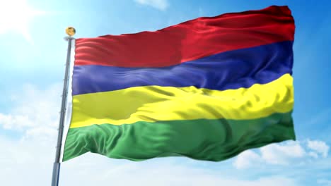 Mauritius-flag-seamless-looping-3D-rendering-video.-Beautiful-textile-cloth-fabric-loop-waving