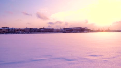 winter-Neva-river-embankment-at-Saint-Petersburg-Russia