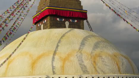 Prayer-flags-blowing-in-the-wind-on-the-Boudhanath-stupa.-Nepal