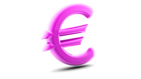 Euro-icon.-Looping-footage-has-4K-resolution.-3D-Illustration.