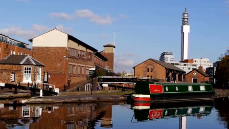 Farmer\'s-Bridge,-Kambrium-Wharf-Birmingham-und-Kanal-von-Fazeley