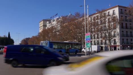 Spanien,-madrid,-sonniger-Tag-Platz-Hauptbahnhof-4-k-Panorama