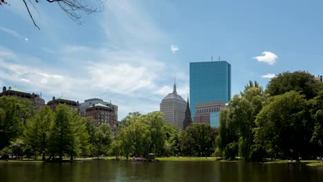 Time-lapse-jardín-público-de-Boston