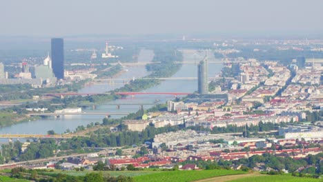 Vienna-city,-Danube-River-view-Austria