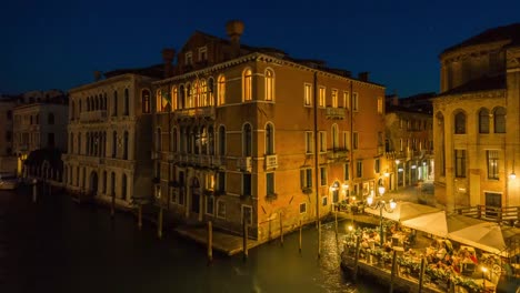 italy-night-illumination-famous-venice-city-canal-ponte-dell-academia-side-bay-cafe-view-4k-time-lapse