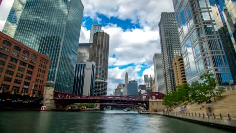 Río-Chicago-tiempo-transcurrido-Skyline-4K-1080p