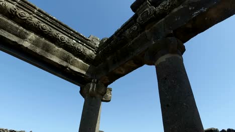 Rotating-Around-Top-of-Ancient-Ruins-of-Synagogue