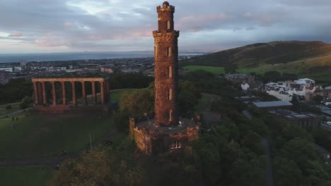 Aerial-view-of-Edinburgh,-Scotland