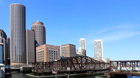 View-of-the-Boston,-Massachusetts-harbor